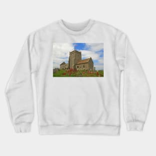 The Church of St Nicholas, Uphill Crewneck Sweatshirt